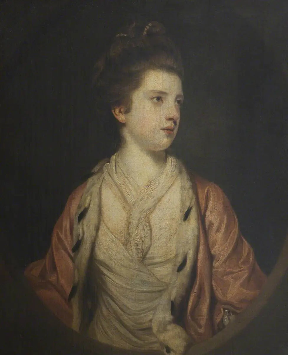 Elizabeth Fortescue, comtesse d'Ancram, plus tard marquise de Lothian (1745-1780) - Joshua Reynolds image 1 copie de tableau peinte à la main