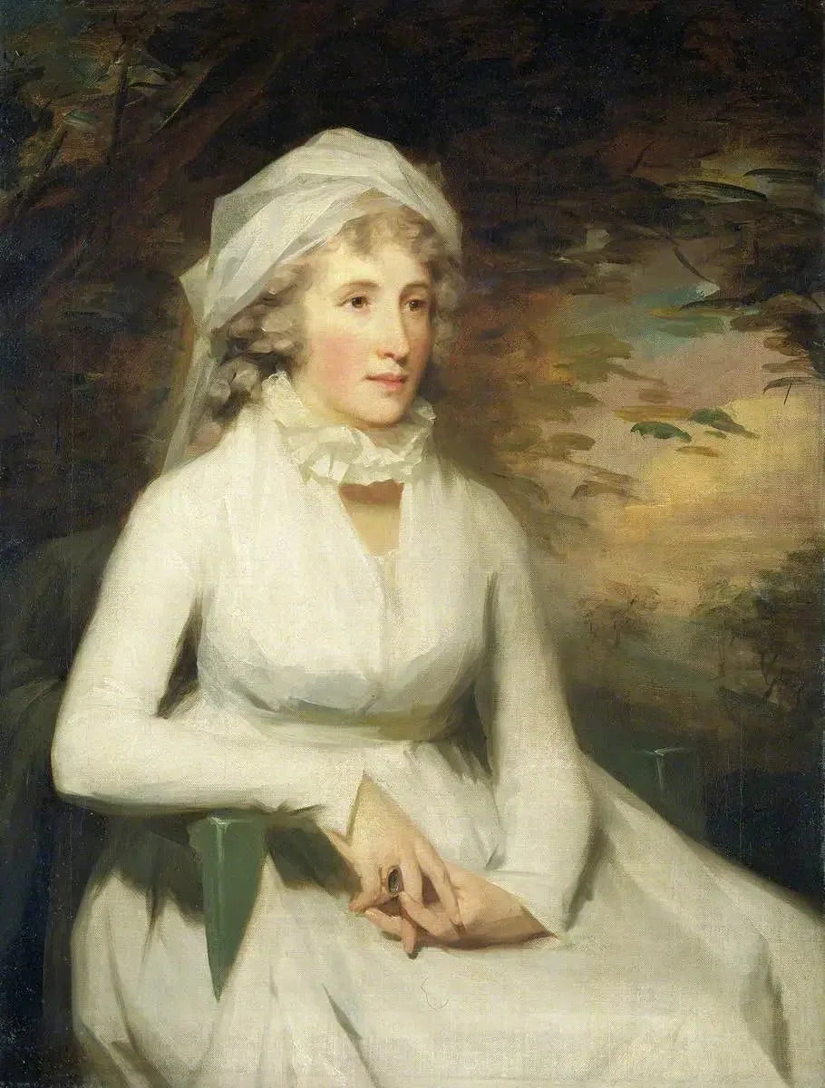 Elizabeth Graham (1757–1816), Mme Robert Douglas de Brigton - Henry Raeburn image 1 copie peinte à la main à l’huile