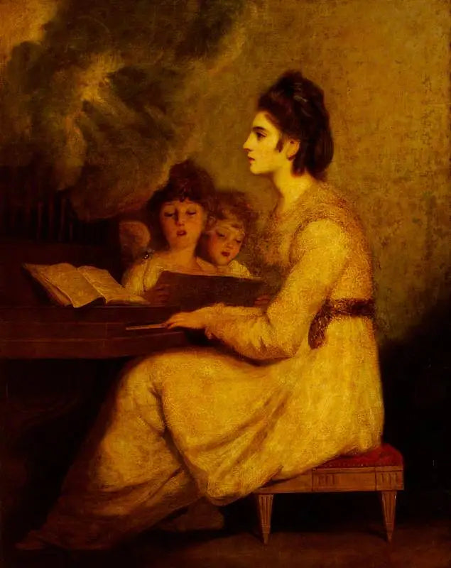 Elizabeth Linley (1754–1792), Mme Richard Brinsley Sheridan dans le rôle de Sainte Cécile - Joshua Reynolds image 1 reproduction d’œuvre d’art à l’huile