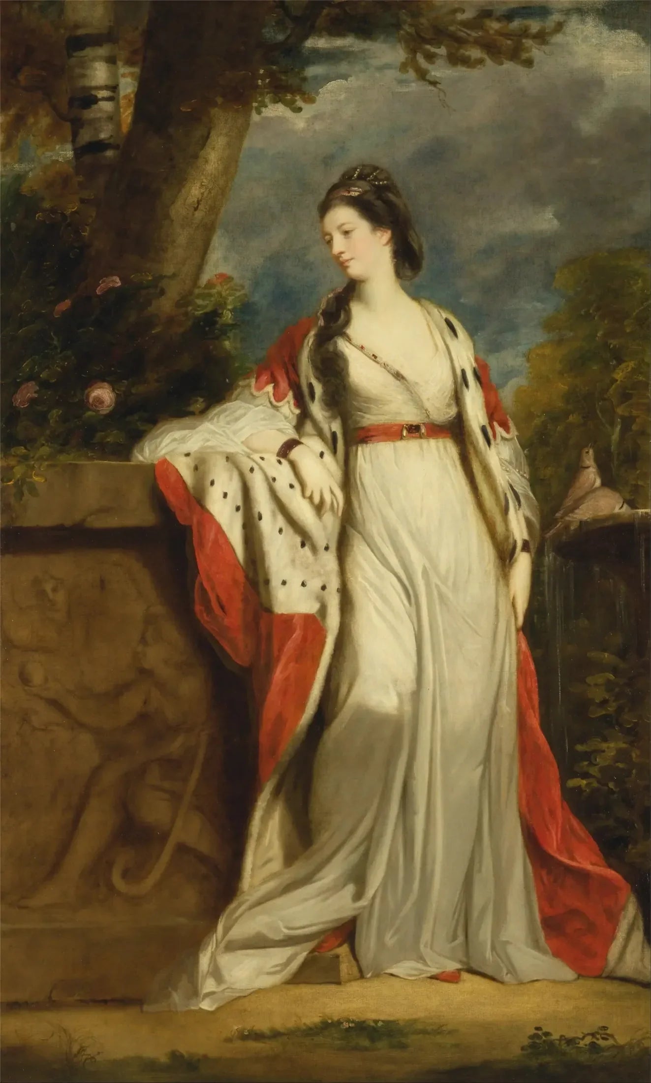 Elizabeth (née Gunning), baronne Hamilton de Hameldon et duchesse d'Argyll - Joshua Reynolds image 1 copie de tableau peinte à la main