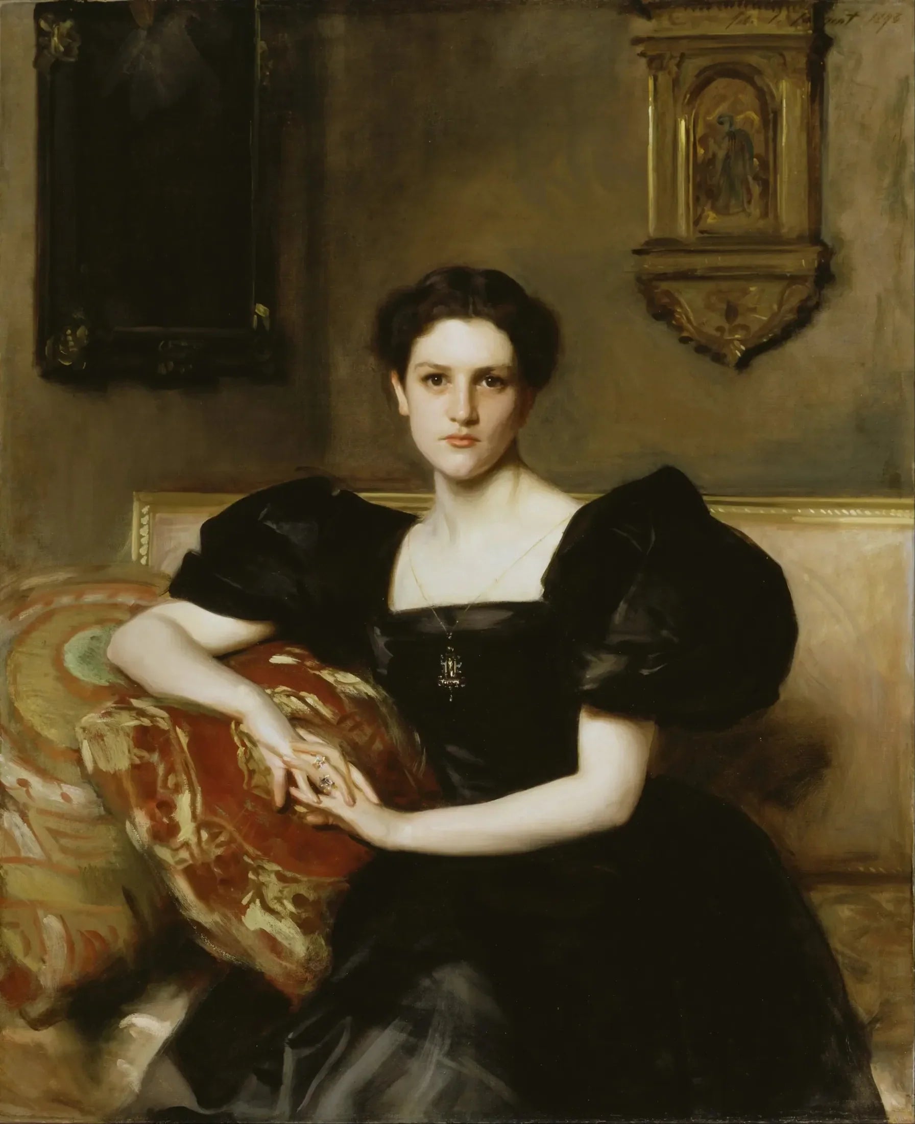 Elizabeth Winthrop Chanler (Mme John Jay Chapman) - John Singer Sargent image 1 copie de tableau peinte à la main