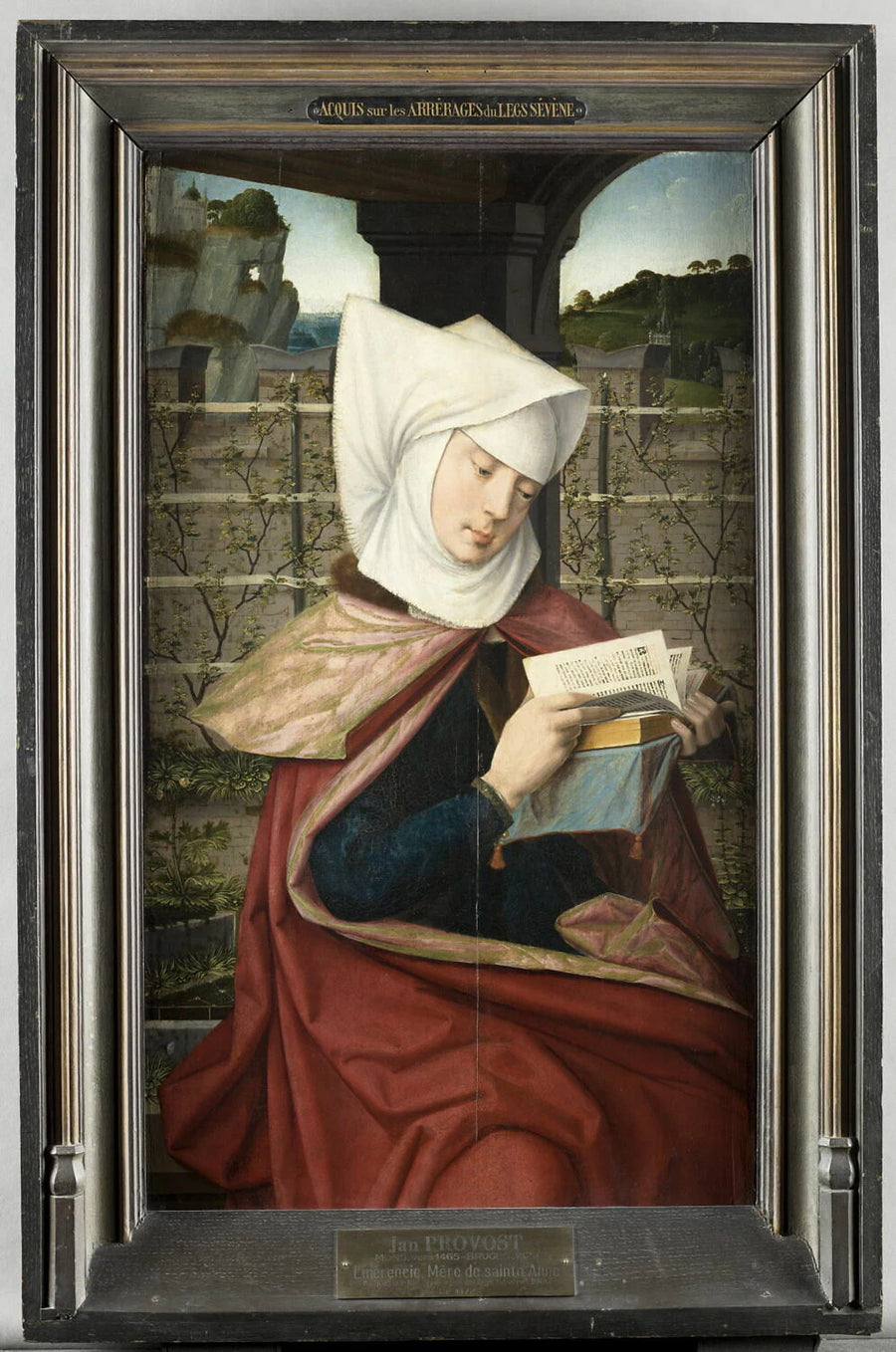 Emérencie, mère de sainte Anne. Revers en grisaille : sainte Claire - Jan Provost