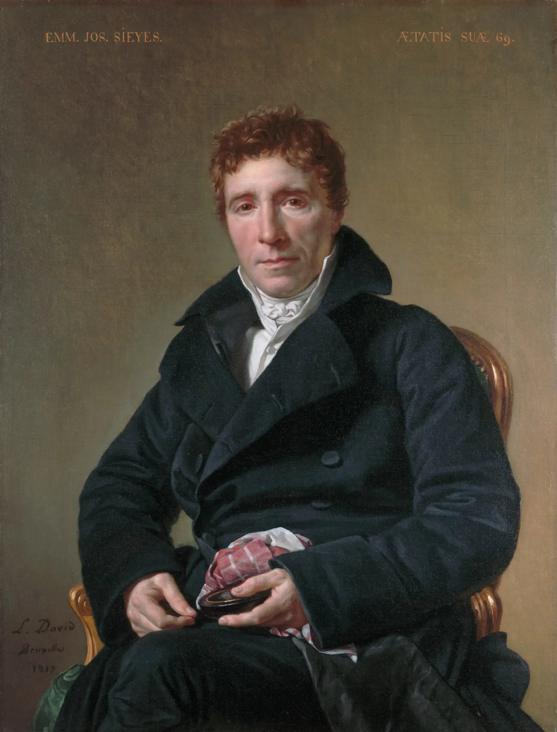 Emmanuel Joseph Sieyès (1748-1836) - Jacques-Louis David image 1 reproduction artisanale de tableau
