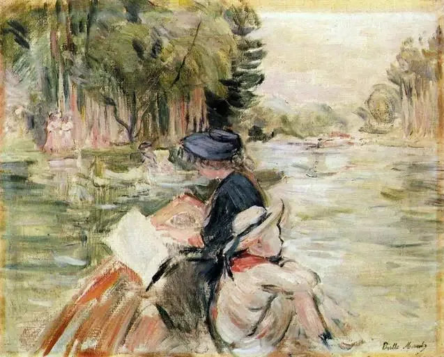 En bateau - Berthe Morisot image 1 reproduction artisanale de tableau