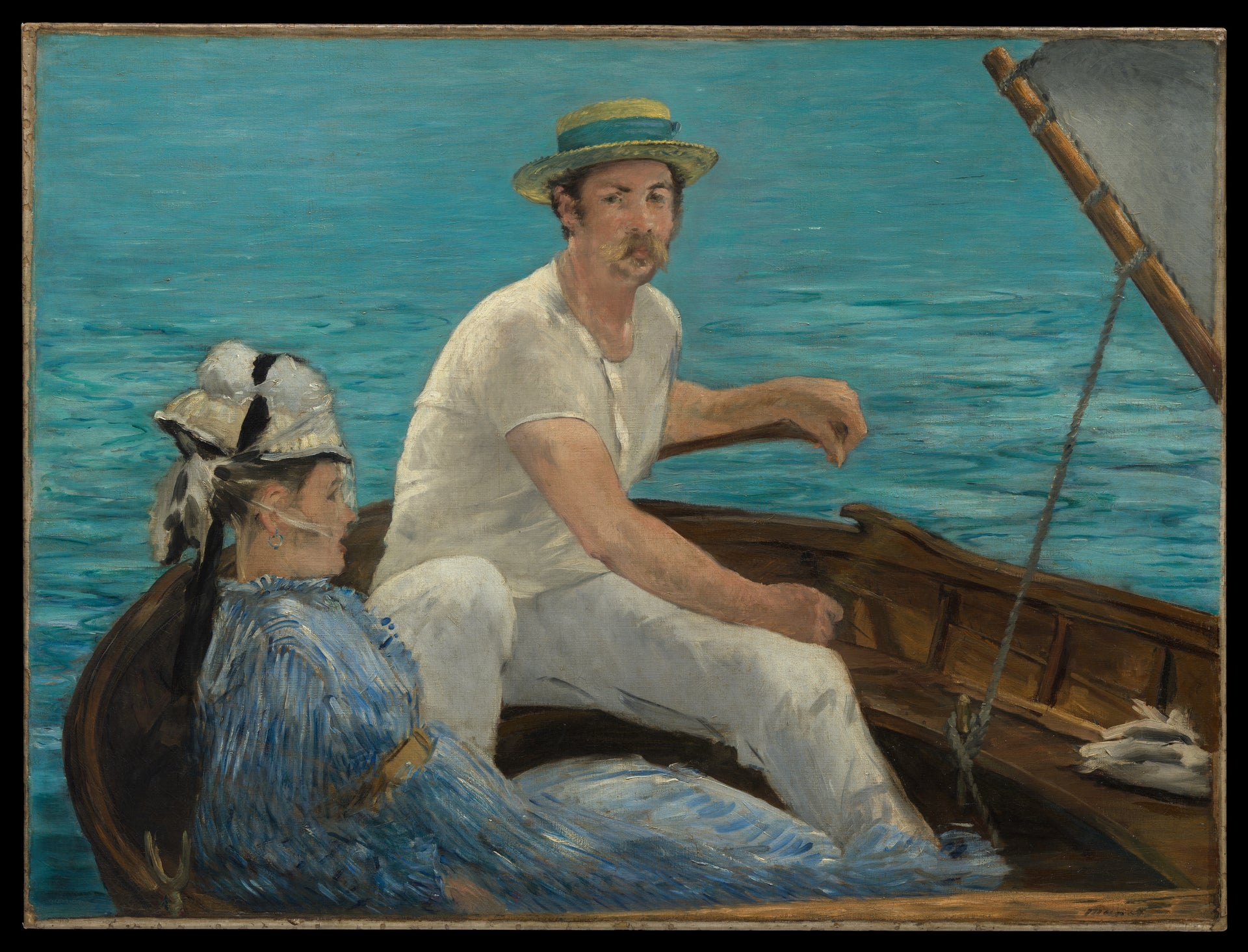 En bateau, Edouard Manet