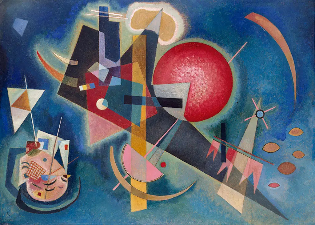 En bleu - Vassily Kandinsky image 1 copie de tableau peinte à la main