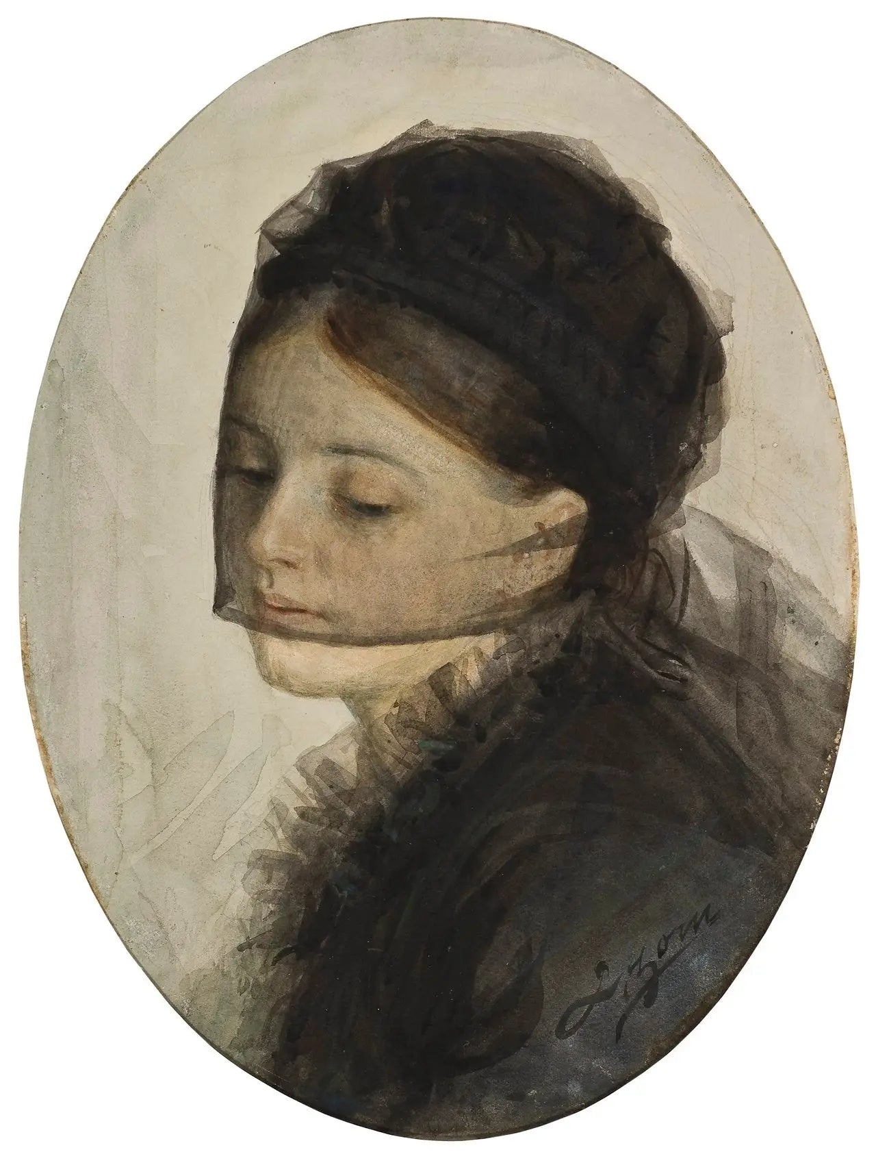 En deuil - Anders Zorn image 1 tableau peint à l’huile sur toile