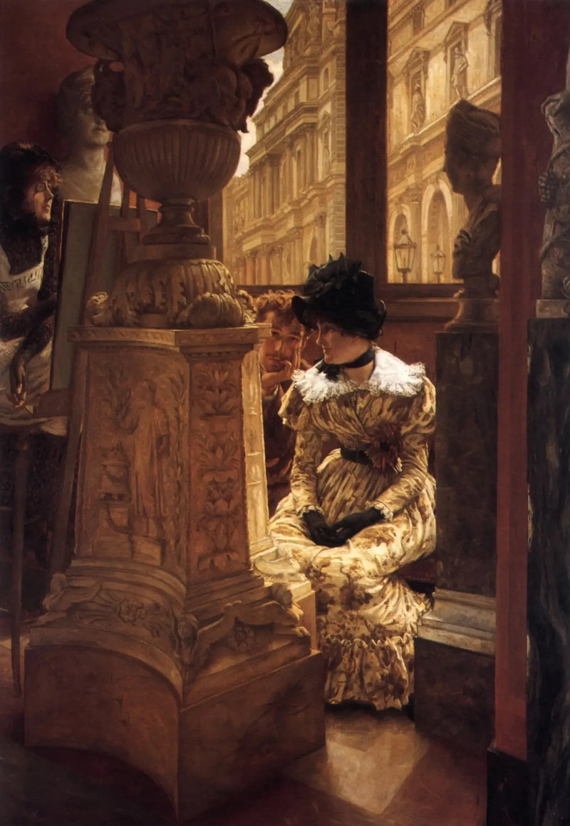 En el Louvre (L’Esthétique) - James Tissot