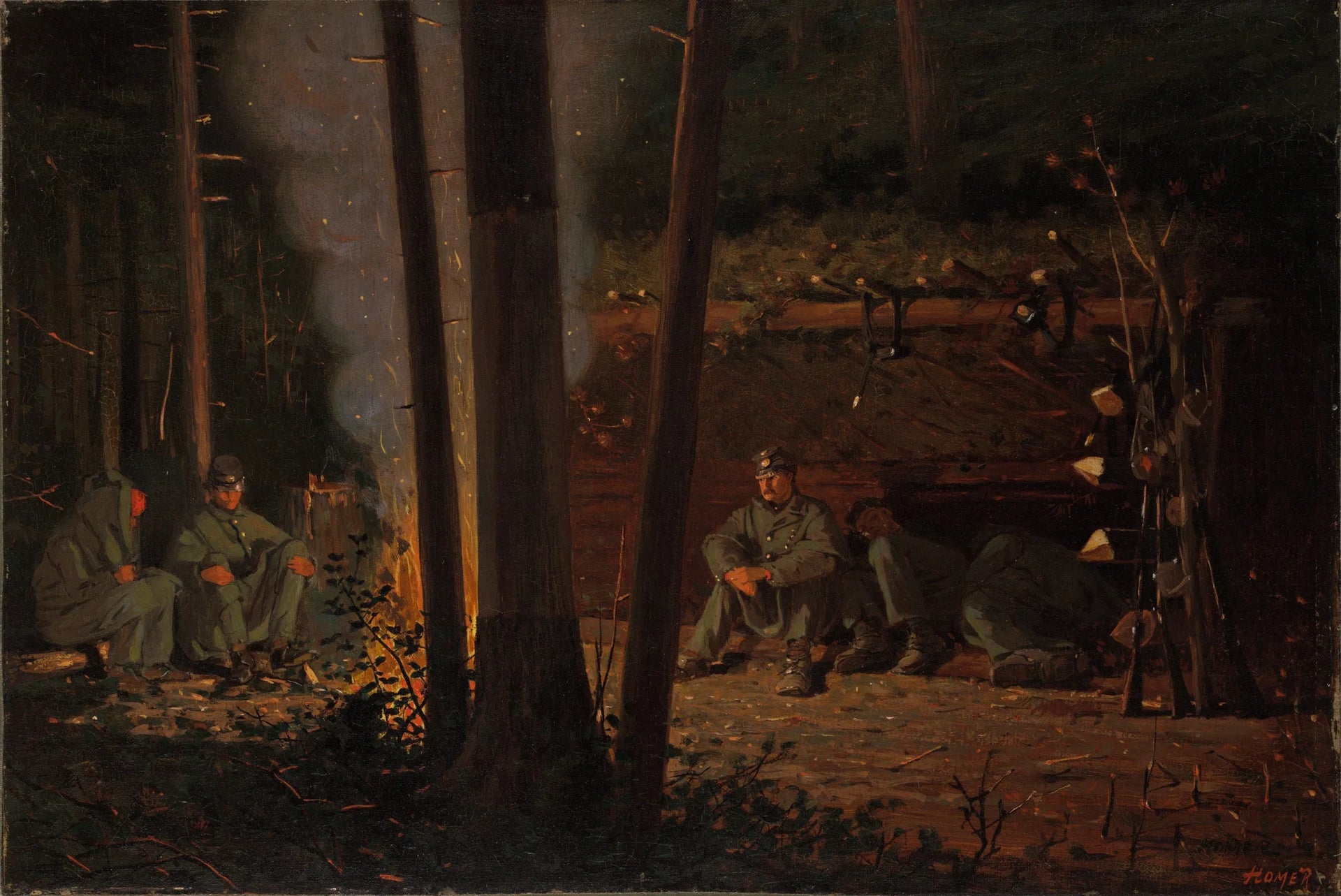 En face de Yorktown - Winslow Homer image 1 reproduction de peinture à l’huile
