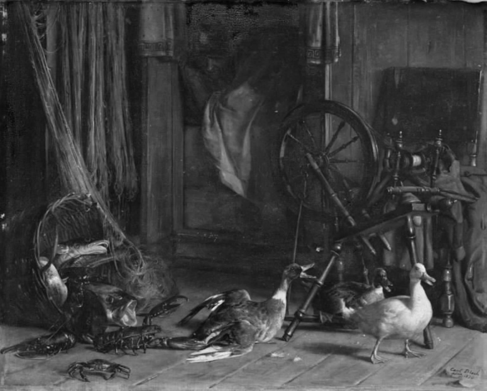 En forstyrret middagssøvn - Carl Heinrich Bloch image 1 reproduction de peinture à l’huile