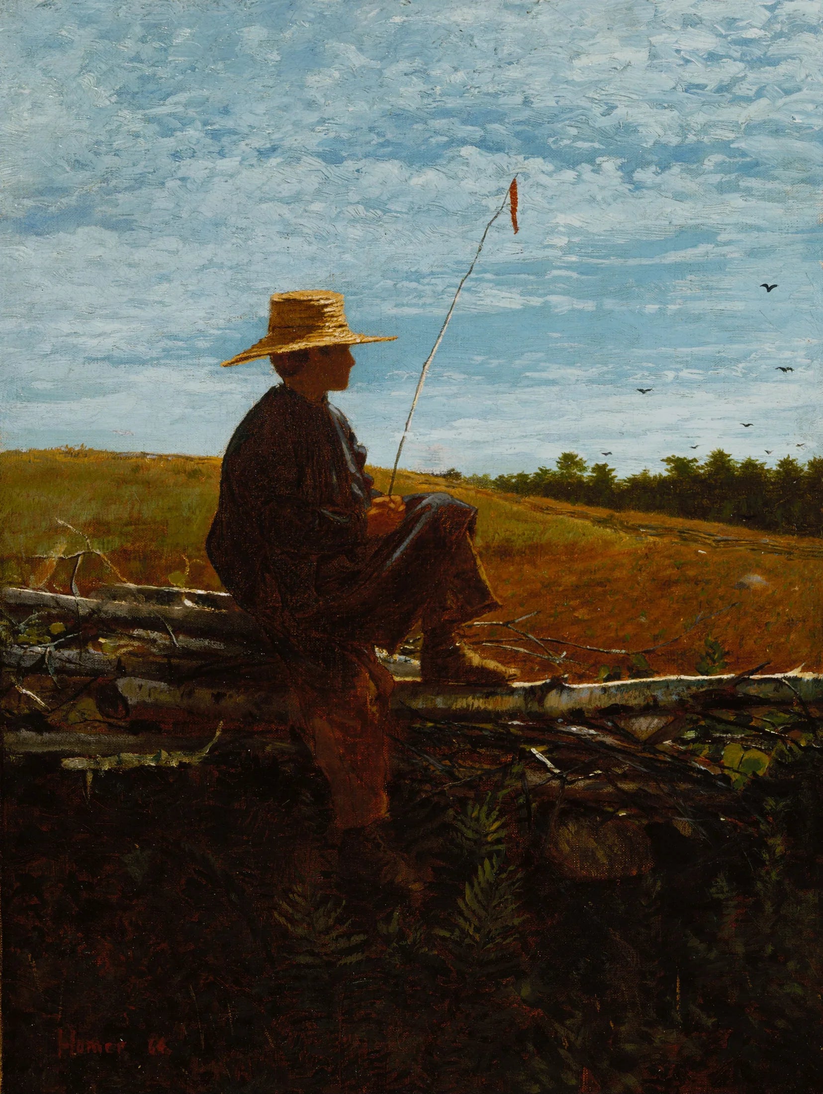 En garde - Winslow Homer image 1 reproduction de peinture à l’huile