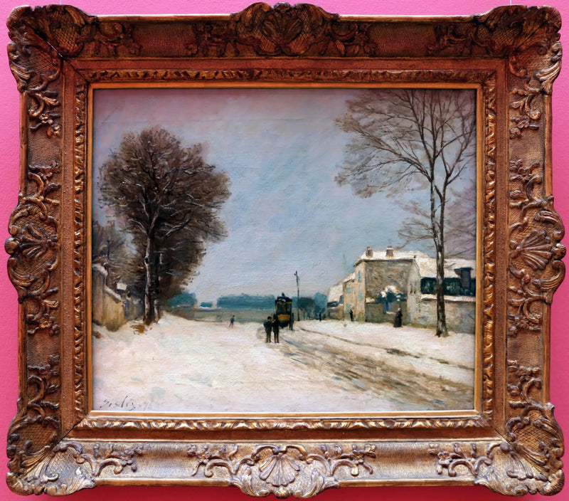 En hiver, effet de neige - Alfred Sisley