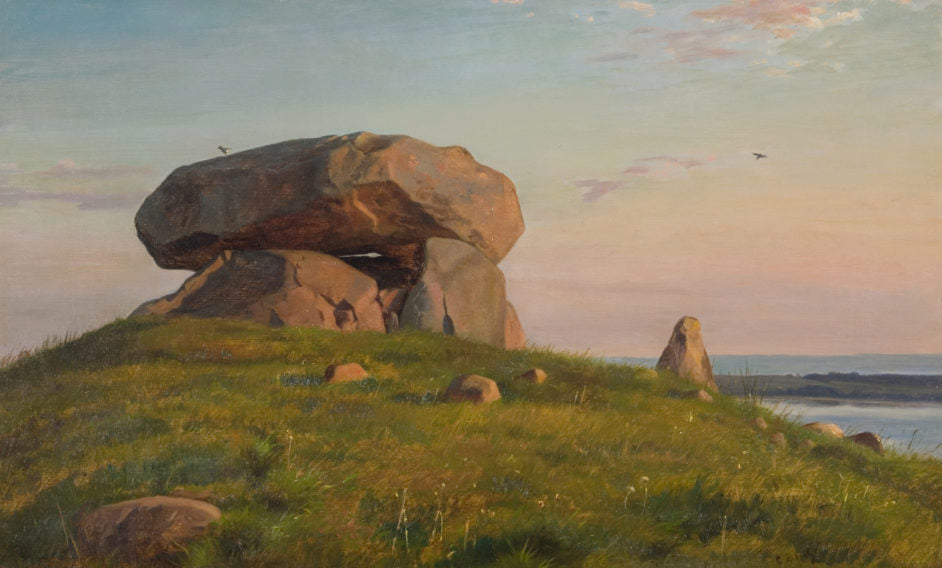 En kæmpehøj på Refsnæs - Carl Heinrich Bloch image 1 reproduction artisanale de tableau