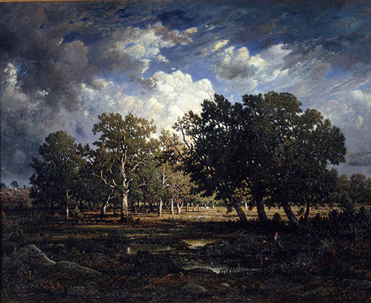 En lisière de forêt, près des gorges d'Apremont - Théodore Rousseau image 1 tableau peint à l’huile sur toile