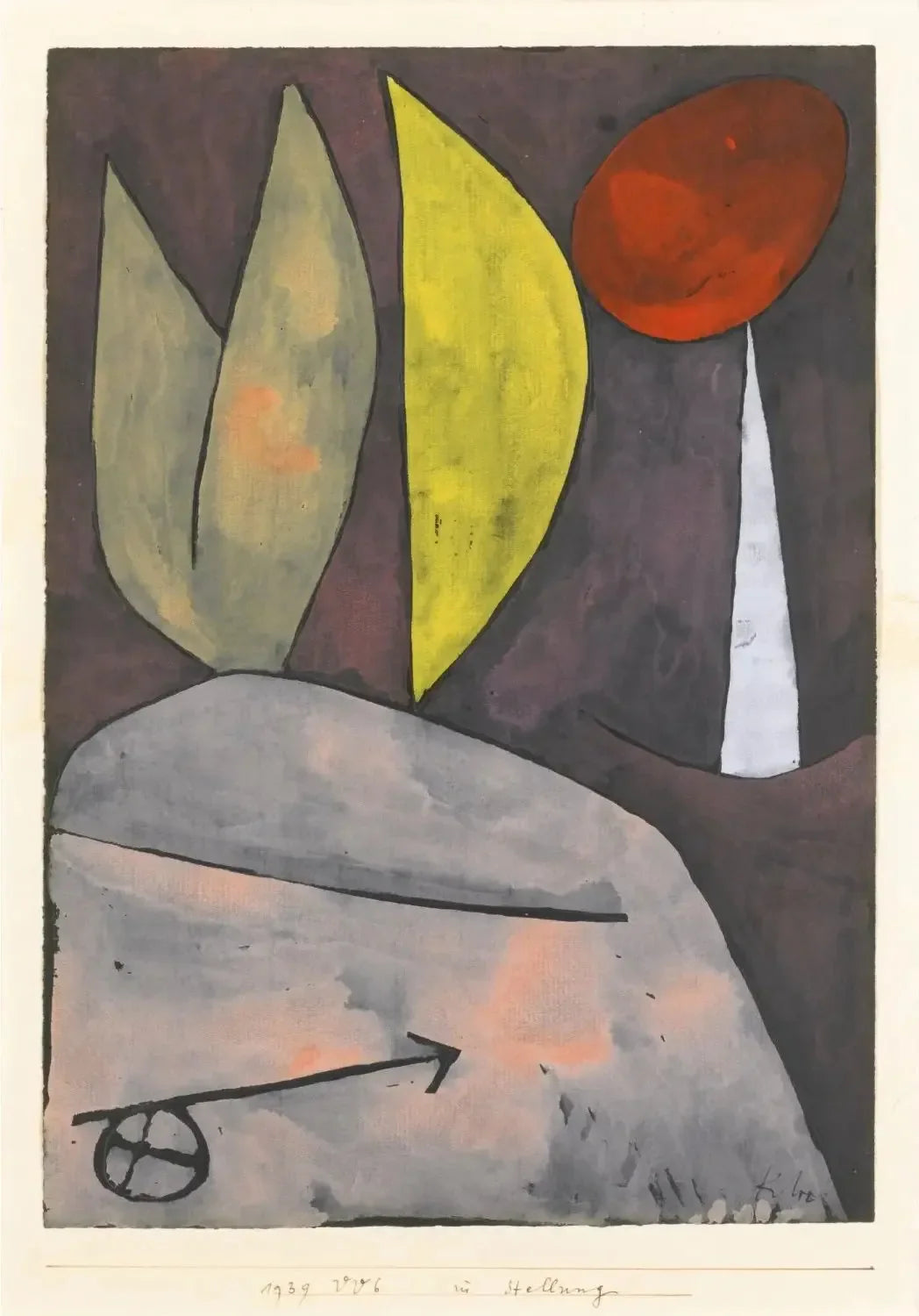 En position - Paul Klee image 1 reproduction artisanale de tableau