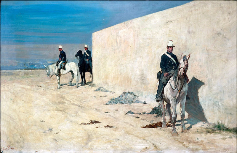 En vedette / Le mur blanc - Giovanni Fattori