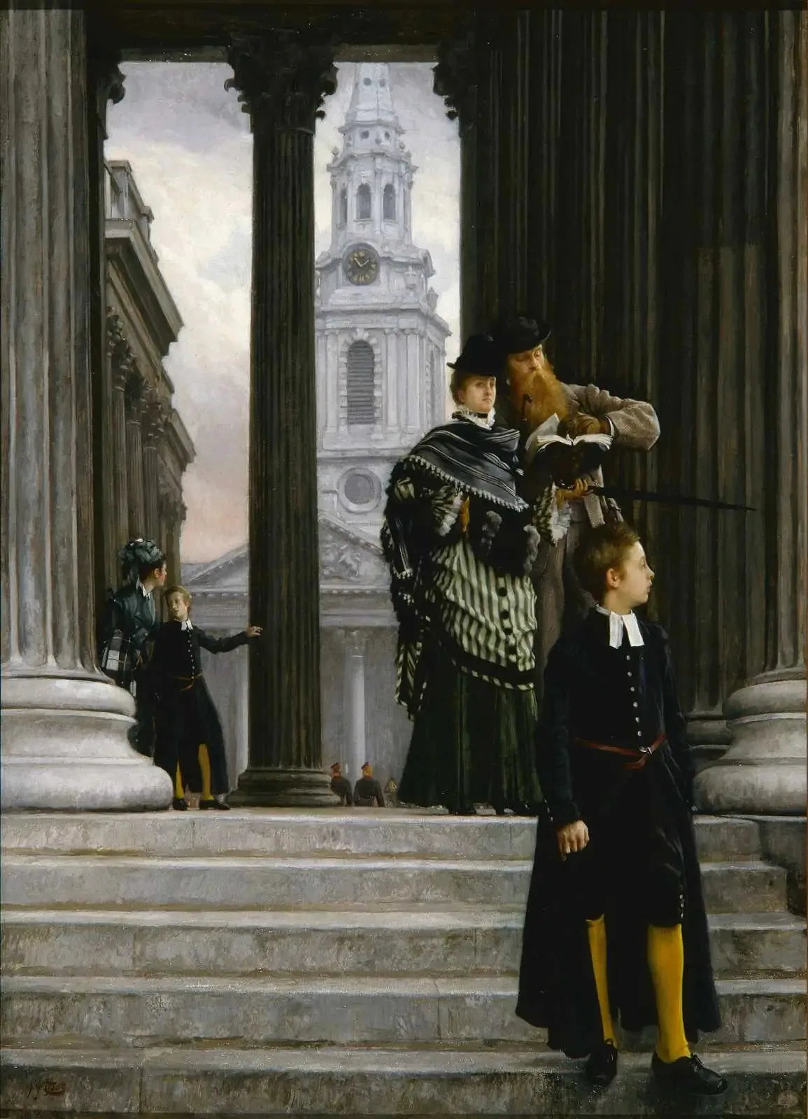 En visite à Londres - James Tissot image 1 tableau peint à l’huile sur toile