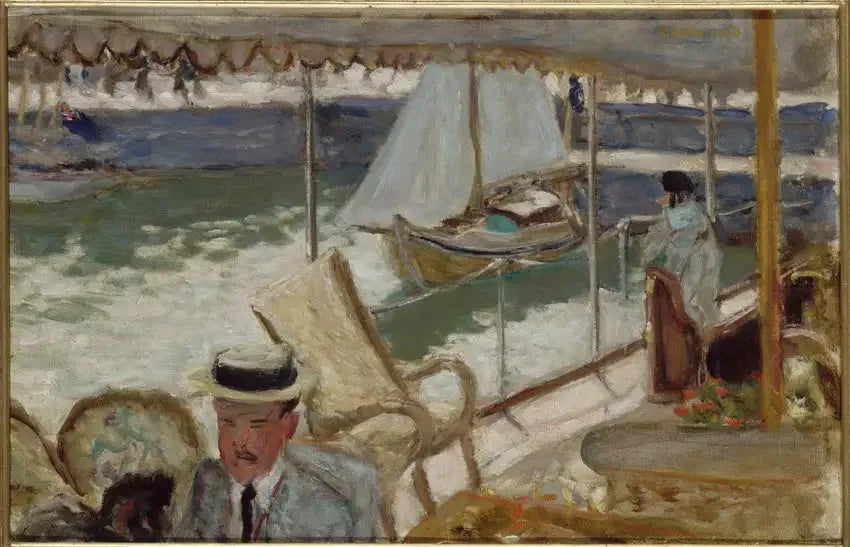 En yacht - Pierre Bonnard image 1 tableau peint à l’huile sur toile