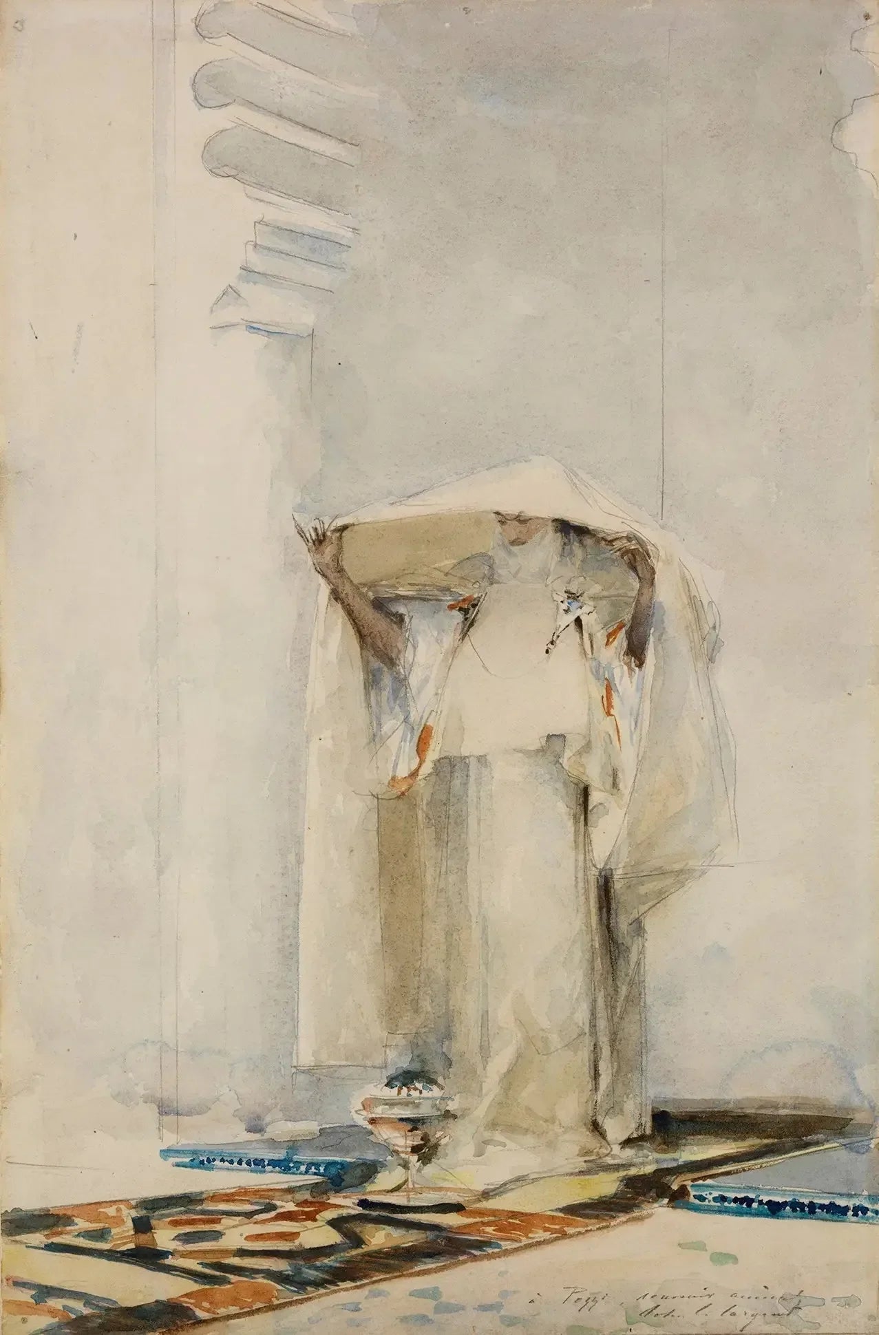 Encenser le voile - John Singer Sargent image 1 reproduction de peinture à l’huile