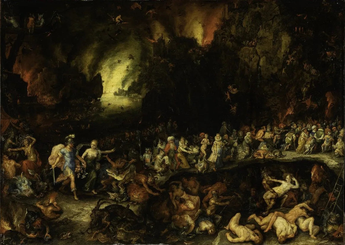 Énée et la Sibylle aux Enfers - Jan Brueghel l'Ancien image 1 tableau peint à l’huile sur toile