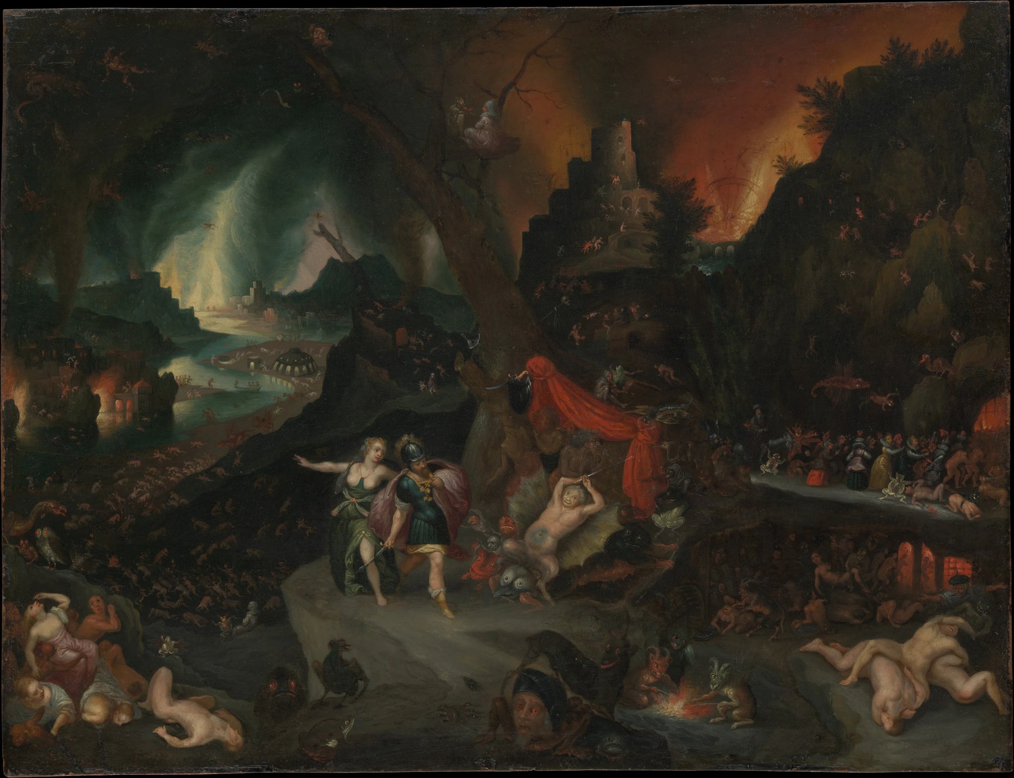 Énée et la Sibylle aux Enfers - Jan Brueghel the Younger