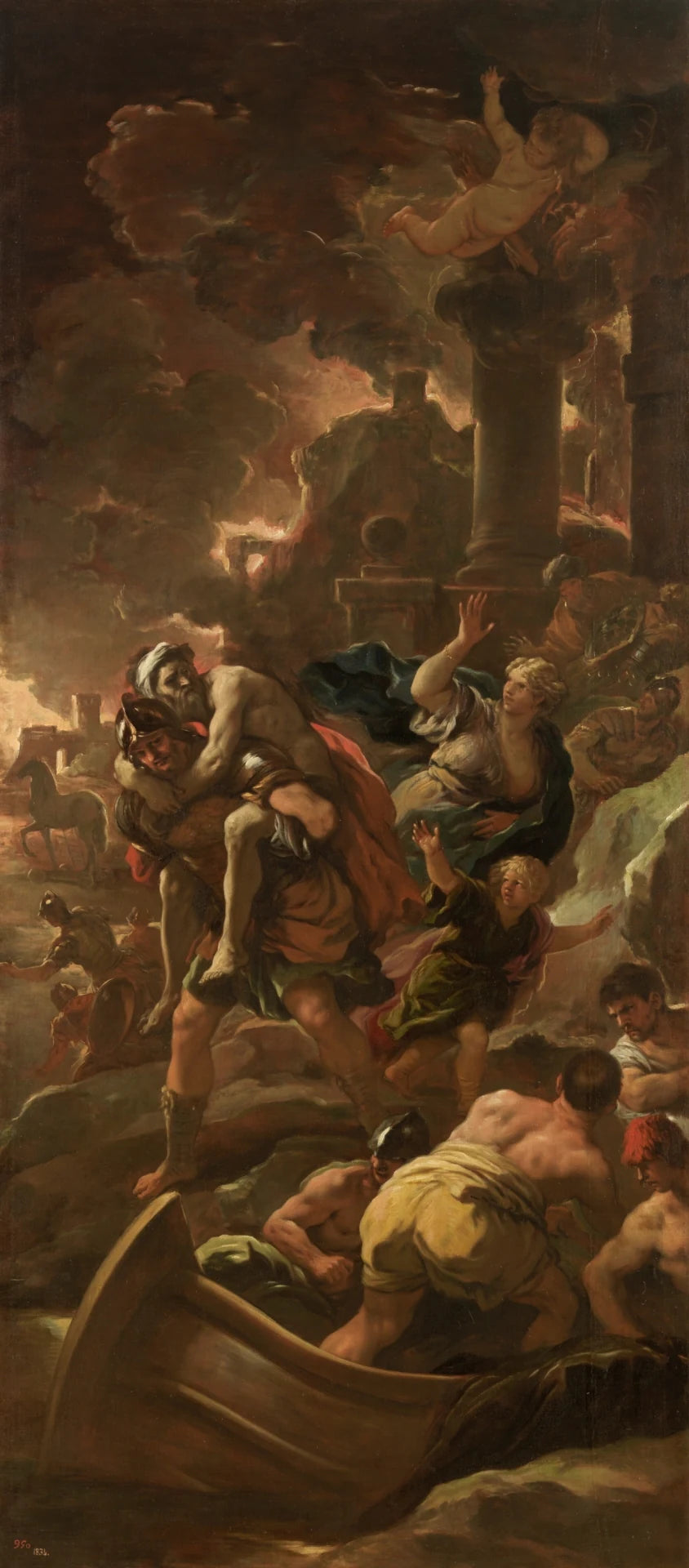 Enée, fugitif avec sa famille - Luca Giordano