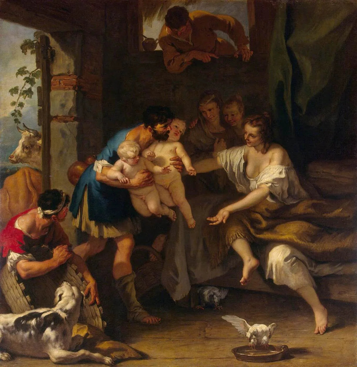 Enfance de Romulus et Remus - Sebastiano Ricci image 1 reproduction réalisée par Alpha Reproduction