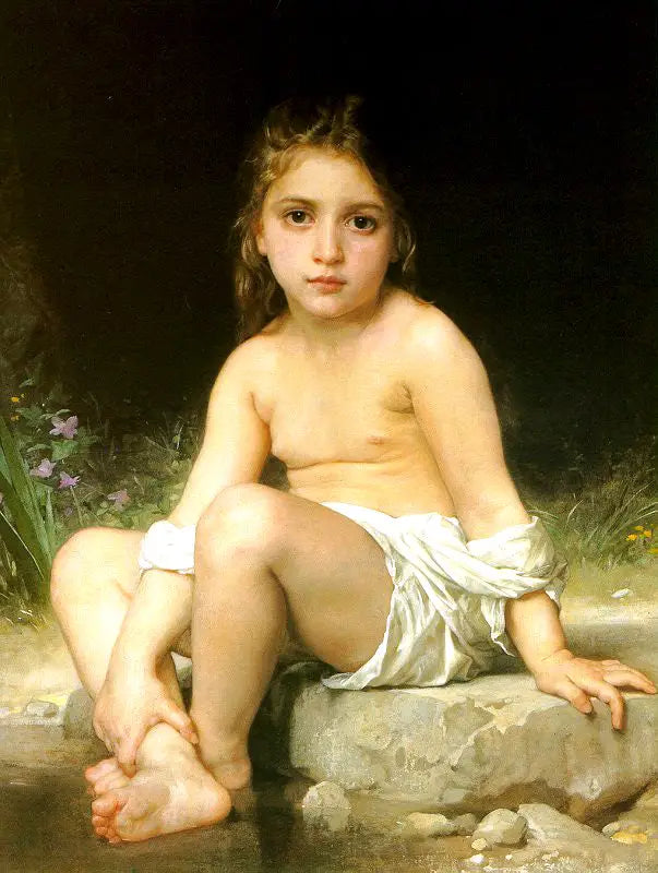 Enfant au bain - Bouguereau
