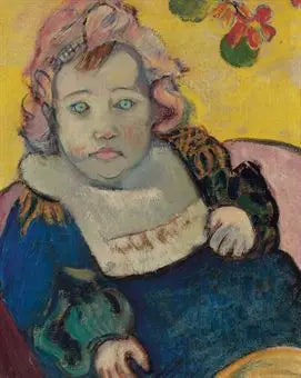 Enfant au bavoir - Paul Gauguin image 1 reproduction de peinture à l’huile