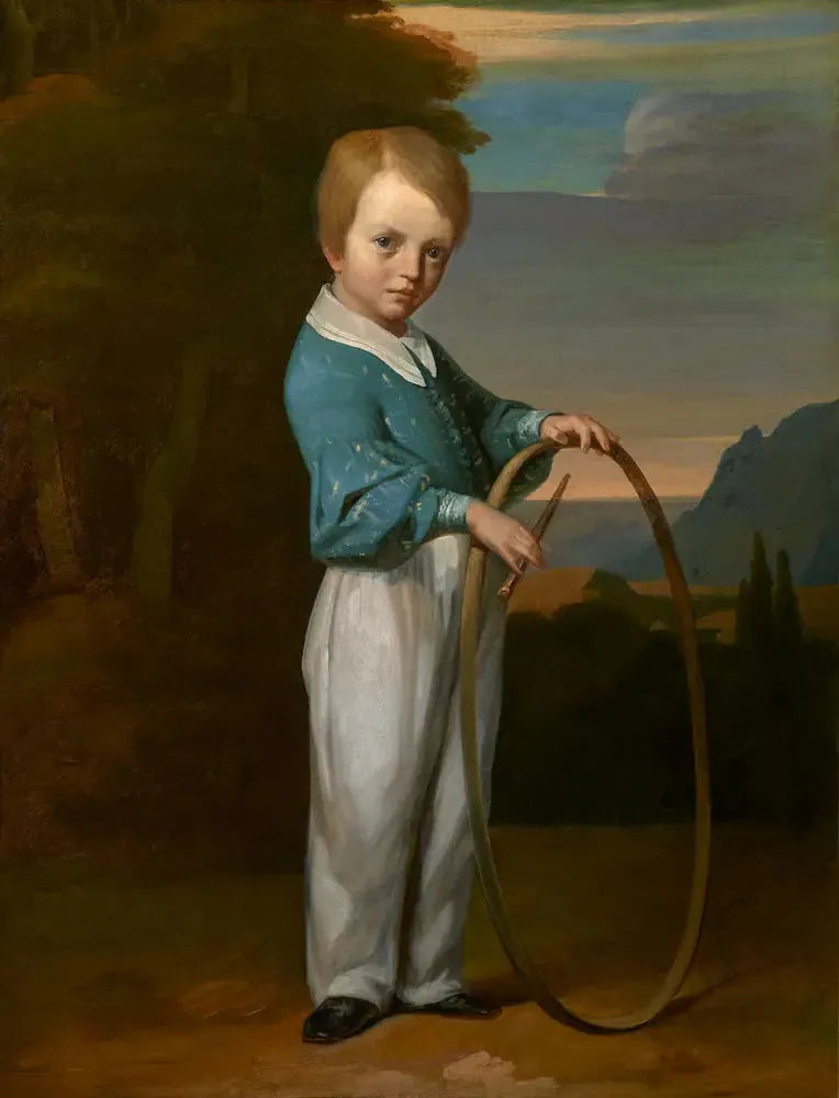 Enfant au cerceau (Jules Vallemont) - Jean-François Millet