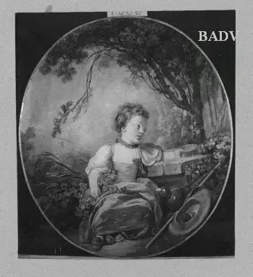 enfant au puits dans un jardin - François Boucher image 1 reproduction réalisée par Alpha Reproduction