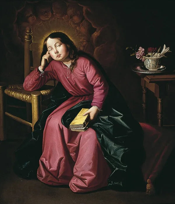 Enfant Vierge endormie - Francisco de Zurbarán image 1 reproduction de peinture à l’huile