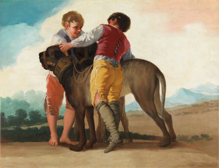 Enfants avec des chiens - Francisco Mancebo