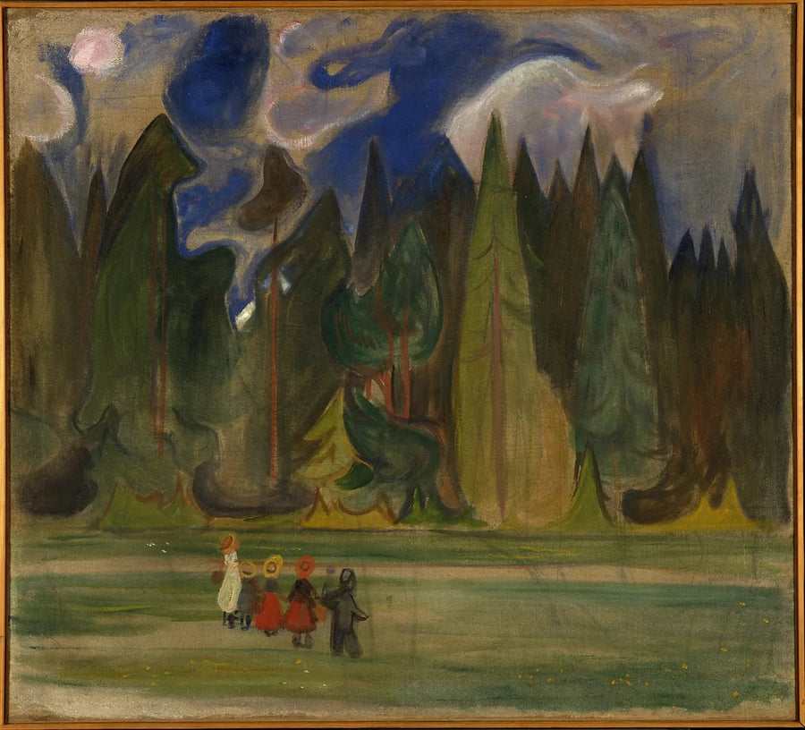 Enfants dans la forêt - Edvard Munch