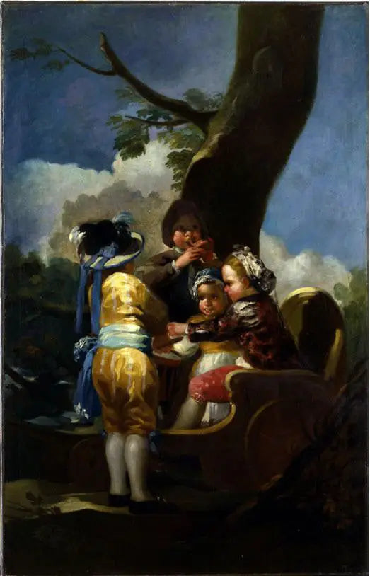 Enfants dans un chariot - Francisco de Goya image 1 tableau peint à l’huile sur toile