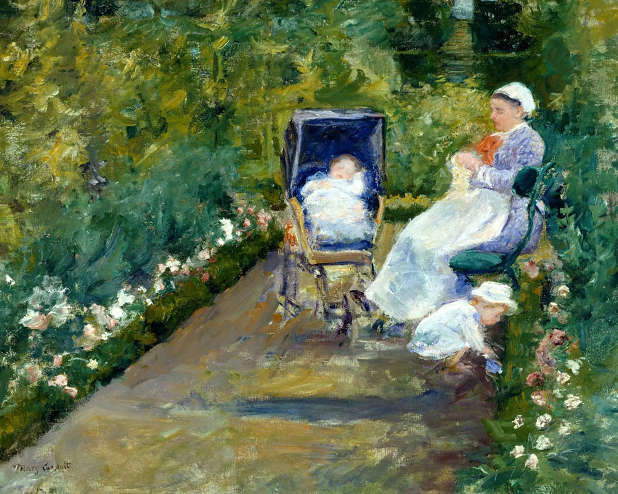 Enfants dans un jardin (La nourrice) - Mary Cassatt