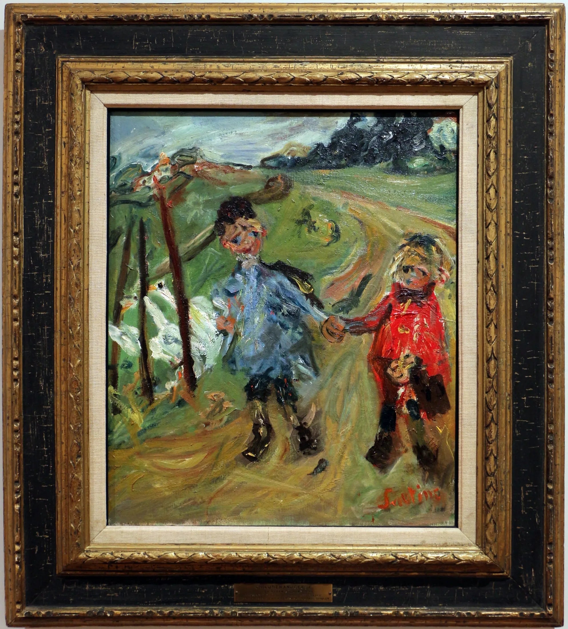 Enfants et oies - Chaïm Soutine image 1 copie de tableau peinte à la main