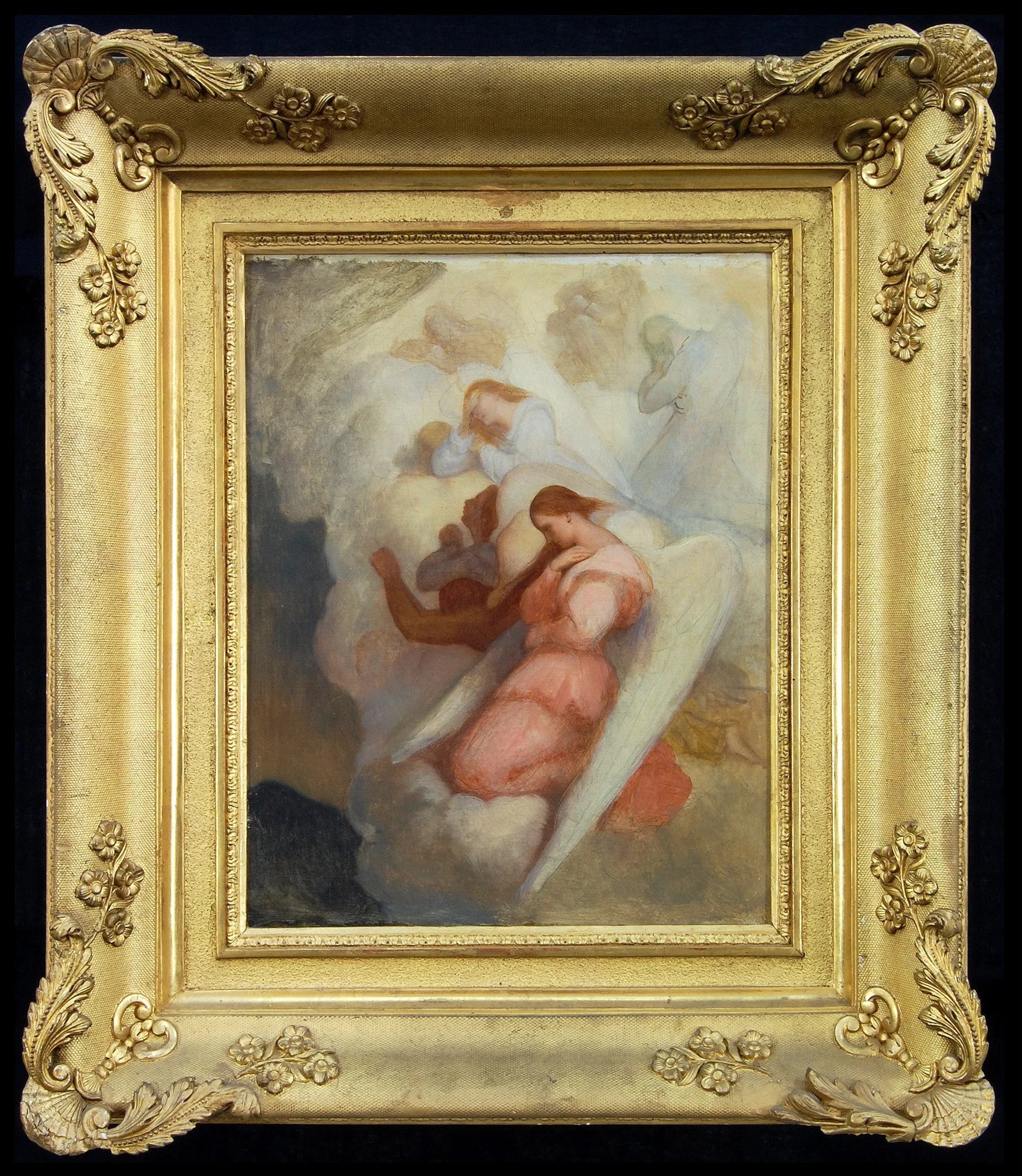 Engelen treurende over den dood van Christus - Ary Scheffer image 1 copie de tableau peinte à la main