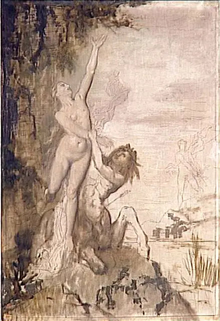 Enlèvement de Déjanire - Gustave Moreau image 1 copie peinte à la main à l’huile