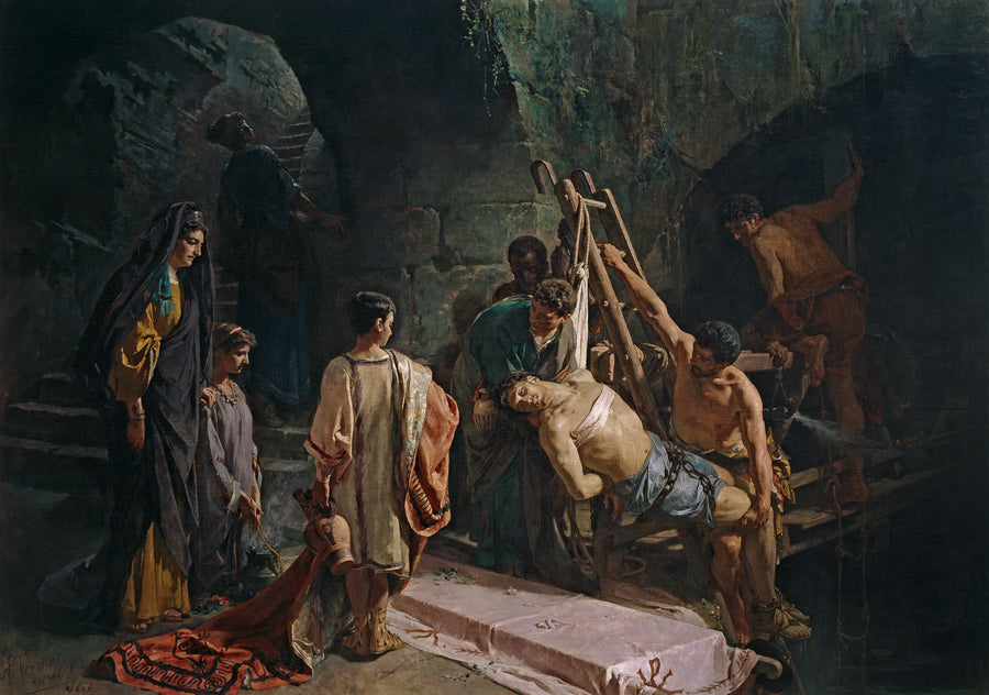 L'Enterrement de Saint Sébastien - Alejandro Ferrant y Fischermans
