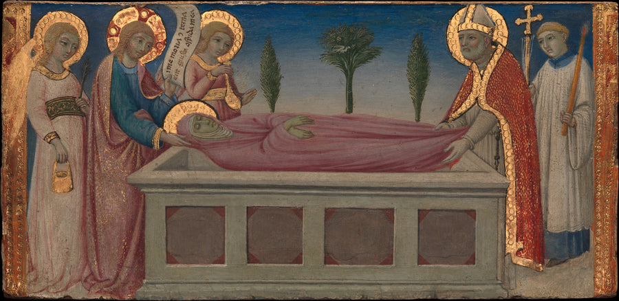L'Enterrement de Sainte Marthe - Sano di Pietro (Ansano di Pietro di Mencio)