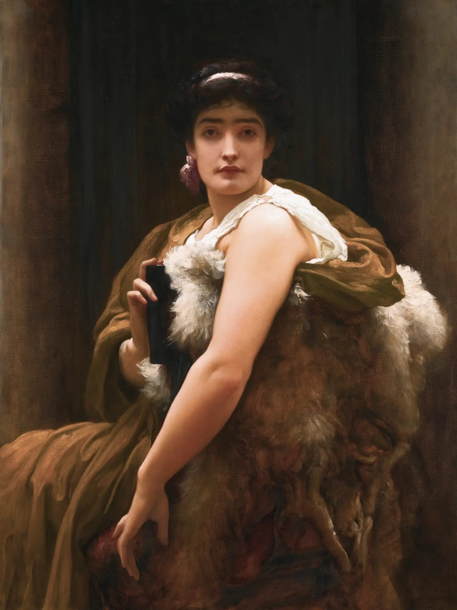 Entre espoir et peur - Frederic Leighton image 1 copie peinte à la main à l’huile