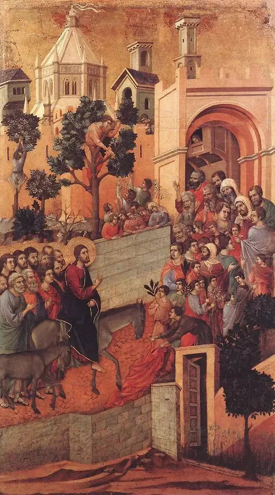Entrée à Jérusalem - Duccio di Buoninsegna image 1 reproduction réalisée par Alpha Reproduction