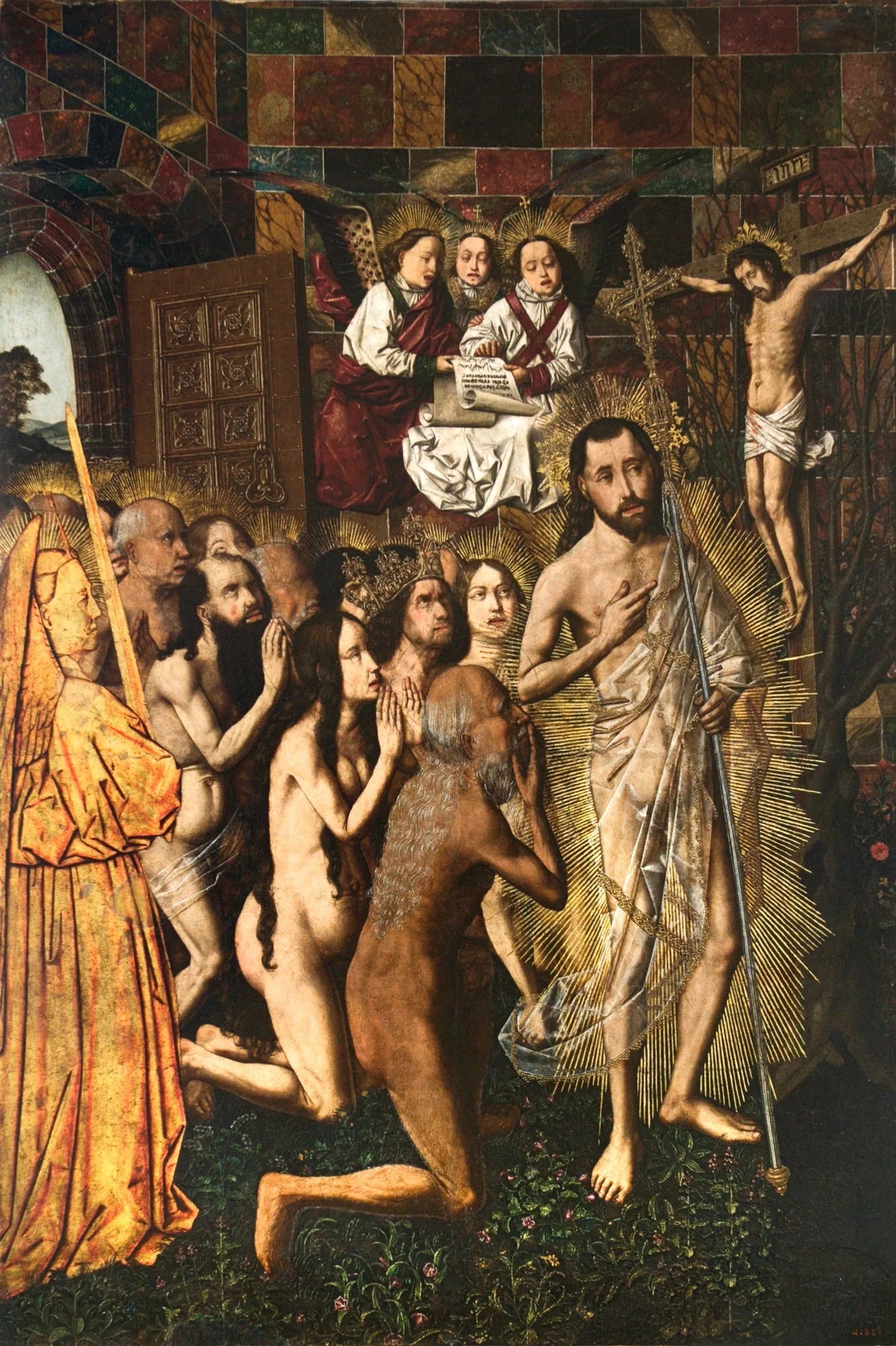Entrée au Paradis et vision du Crucifié - Bartolomé Bermejo image 1 reproduction réalisée par Alpha Reproduction
