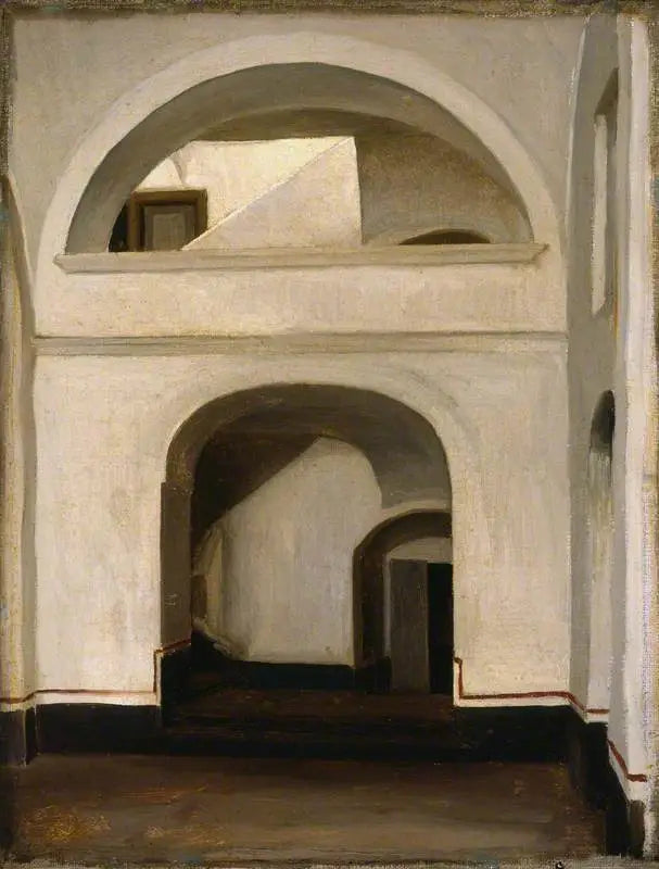 Entrée d'une maison, Capri - Frederic Leighton image 1 reproduction de peinture à l’huile
