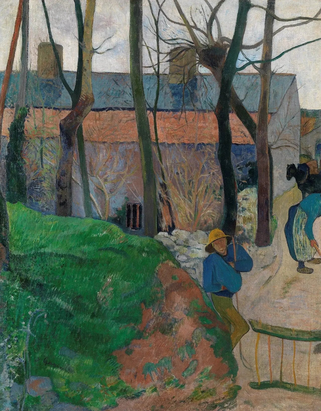 Entrée de ferme - Paul Gauguin image 1 copie de tableau peinte à la main
