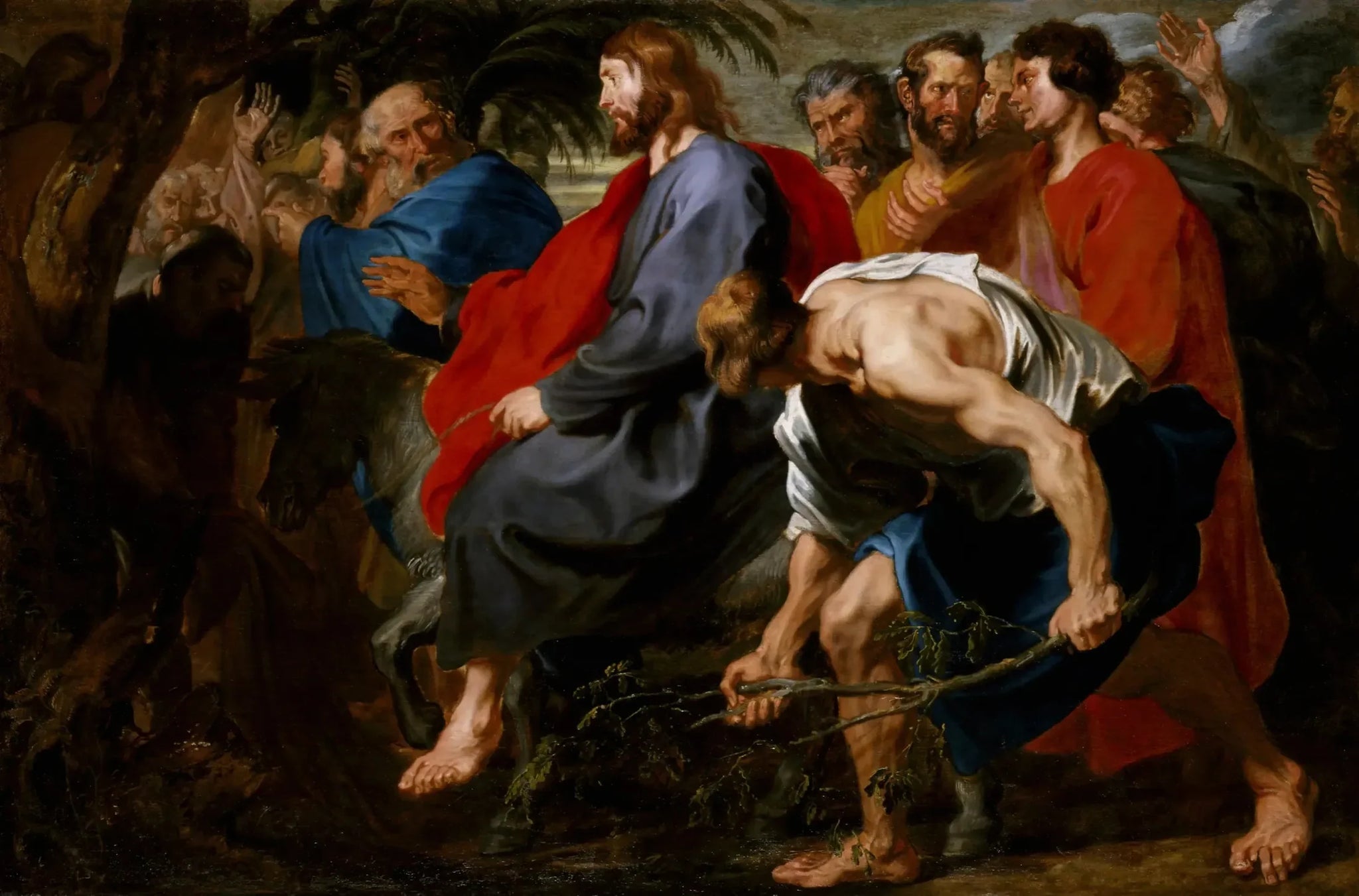 Entrée du Christ à Jérusalem - Antoine van Dyck image 1 copie de tableau peinte à la main