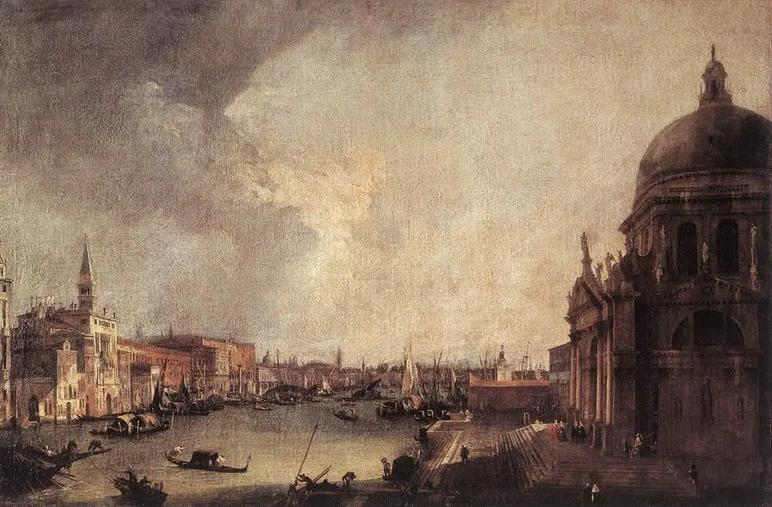 Entrée du Grand Canal, vers l'Est - Canaletto image 1 tableau peint à l’huile sur toile
