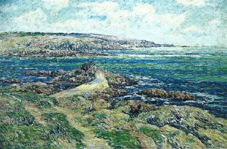 Entrée du port de Doëlan - Henry Moret image 1 copie peinte à la main à l’huile