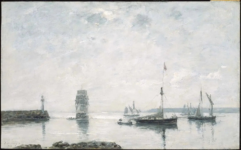 Entrée du port - Eugène Boudin